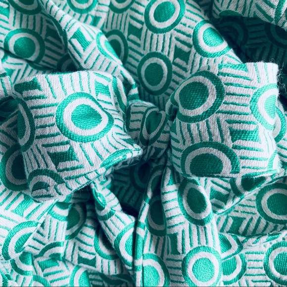 Tish Cox Courtney Green Geo Dress Small NWT - Picture 3 of 8